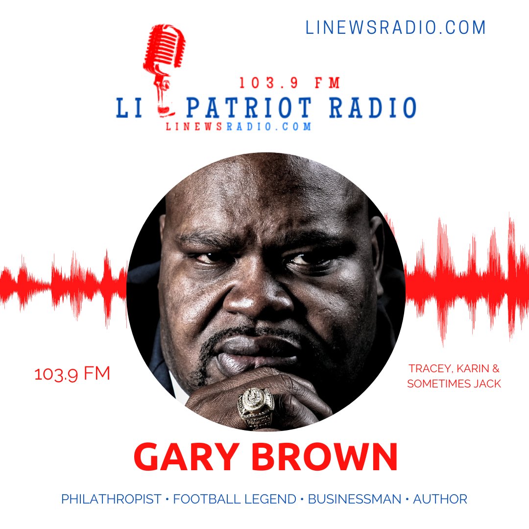 TOMORROW 2-3 pm join us on @linewsradio with Gary Brown - Football Superstar, Businessman, Philanthropist #Dream68 and Author 631.451.1039 tune in on LINewsRadio.com or 103.9 FM in #SuffolkCounty #LongIsland