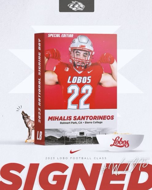 mihalis_S53's tweet image. Officially Signed and 100% committed to the University of New Mexico‼️ #AGTG #GoLobos #Win5 @UNMLoboFB @CoachGonzUNM @JrothschillerNM @CoachReffett @SierraFootball1 @Coach_Noonan @Coach_Aidan