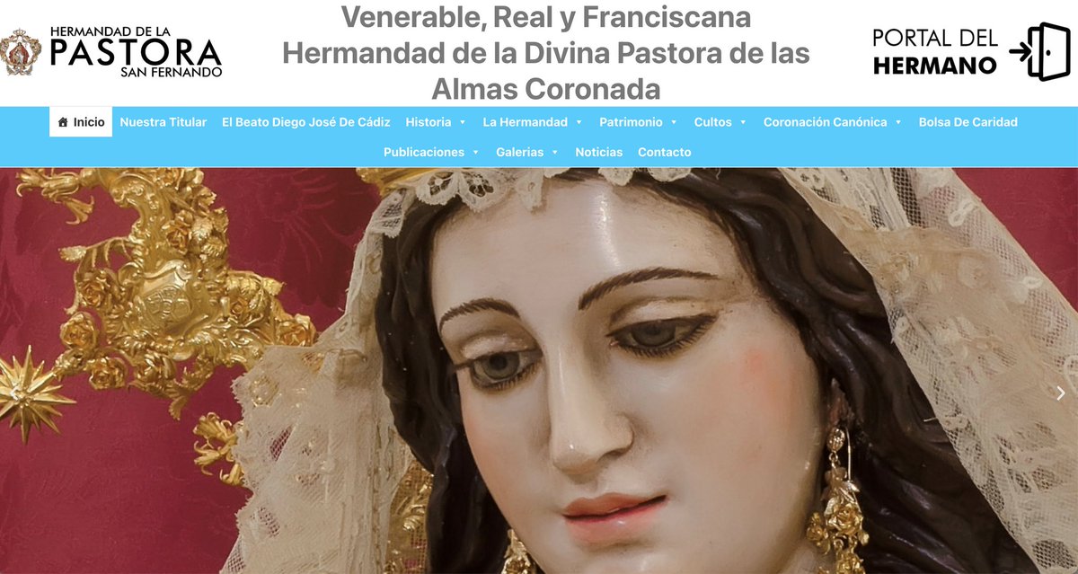 Hemos puesto en marcha la nueva página web con nuevo diseño y contenidos. La dirección sera la misma, hermandaddelapastora.com y que, entre otras novedades, incorpora el portal del hermano, que permitirá acceder a sus datos en la Hermandad, actualizarlos entre otras prestaciones.