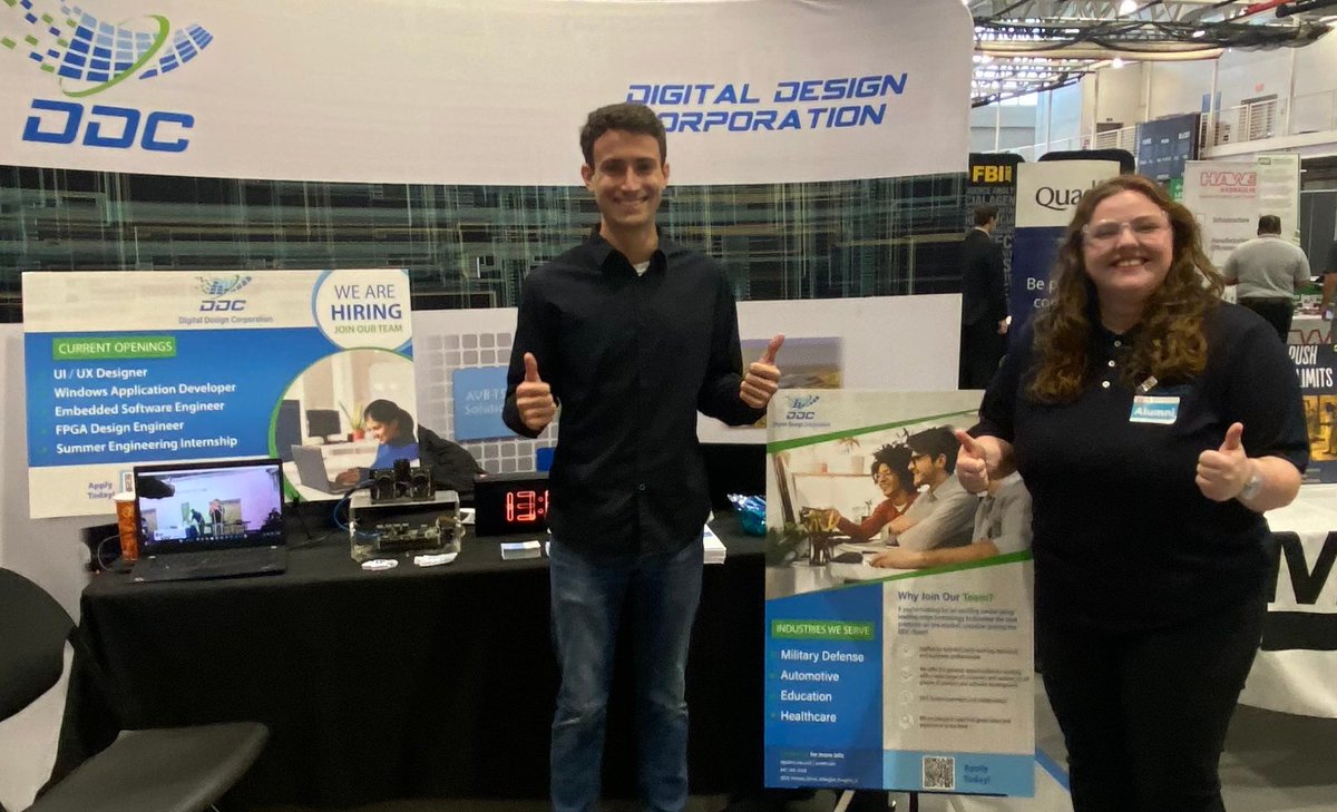 digidescorp's tweet photo. We're back!! We're very excited to be returning to @Milwaukee School of Engineering (MSOE)'s Job Fair. Make sure you stop by and say "hello" to Katie and Kevin to learn more about our available positions. https://t.co/NnmVAjxRYt #EngineerCareer #STEM https://t.co/zCZP54ZHMk