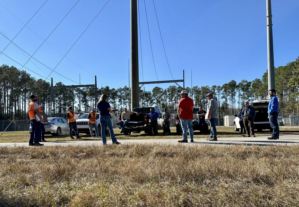 The <a href="/NewsfromJEA/">JEA</a> project team met on-site to kick-off construction of the new Mayo Electric Substation which will be located near 13945 WM Davis Parkway. This project will support future growth in the area &amp; improve electric system reliability. Learn more: JEA.com/MayoSub