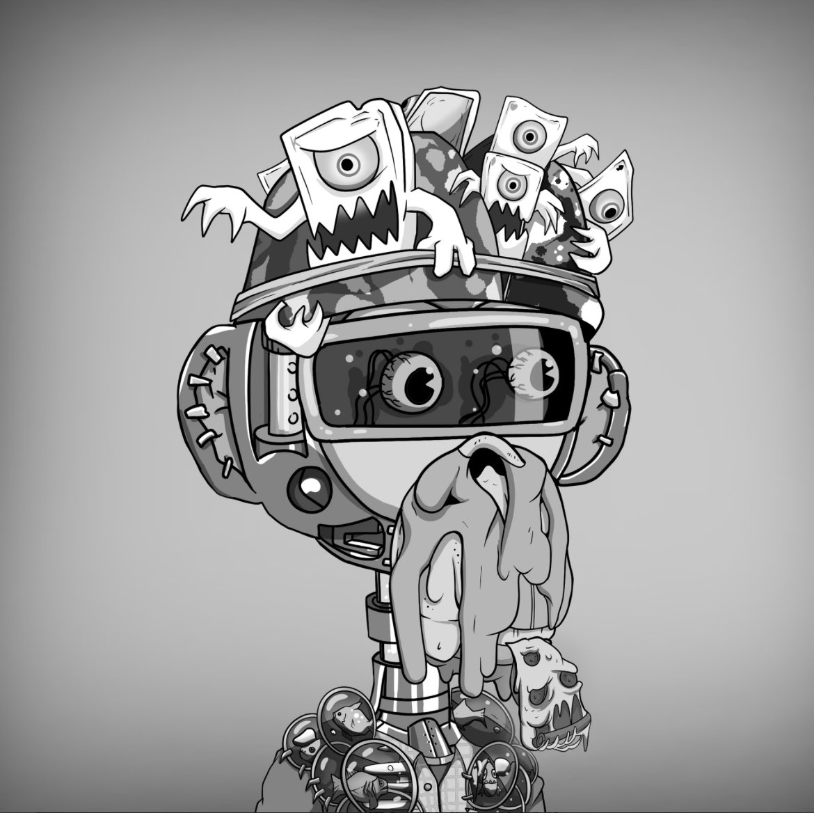 BinaryworthEth's tweet image. #worstape #pizza #mutant