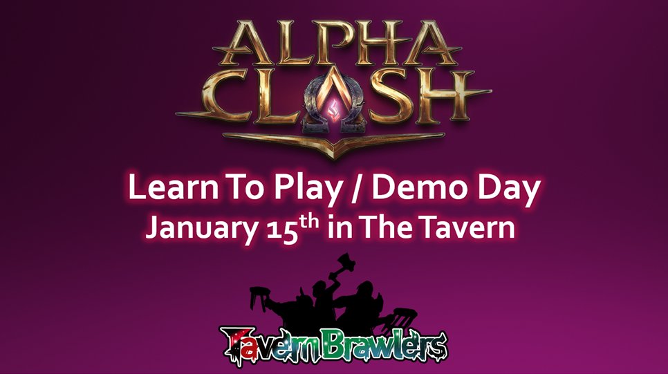 ogcrowkush's tweet photo. This Sunday I am hosting an @AlphaClashTCG learn to play hosted by @TavernBrawlers2. It's open to anyone if you wish to check out this amazing game. More info can be found here: https://t.co/az0SSbGp6z https://t.co/pgePq5o2pu