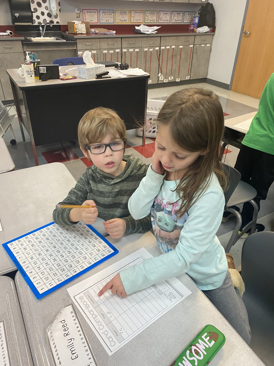 mrspruittfirst's tweet image. Comparing 2 digit numbers with a partner game! @MillsRiverSch #heretofly