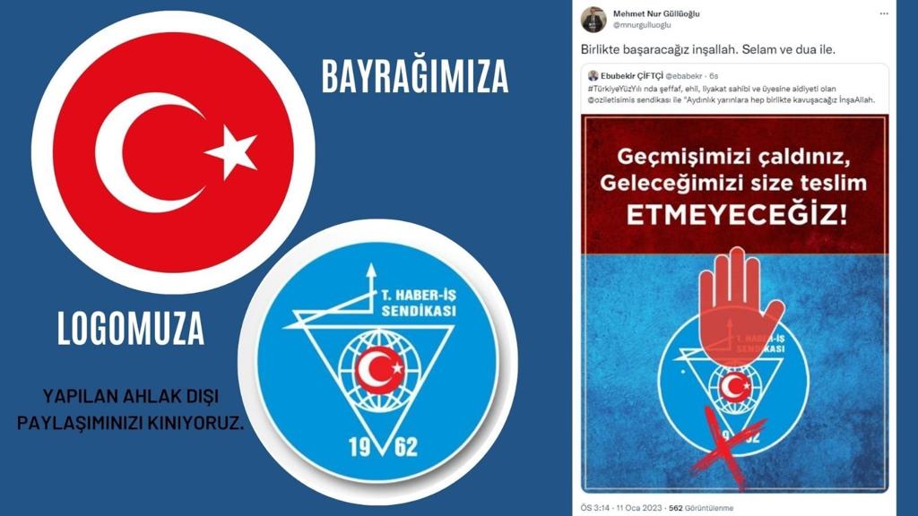 HamzaTutu1's tweet photo. Emekçiyi birbirine düşürmeye çalışan hiçbir değer tanımayan gözü dönmüş emek düşmanları bilinki
Üyelerimizin ortak değerini kimse çıkarlarına alet edemez.
#bayrağımız 🇹🇷
#logomuz 🧿
@TurkiyeHaberis
@VeliSolak
@hsynozcoban07
@AgokhanA
@tagiisis https://t.co/VmqNCqRuus