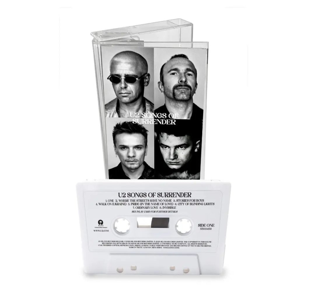U2MDR's tweet photo. Songs of Surrender saca 3 versiones más: una caja deluxe con 4 LP vinilos, un cassette edición limitada en verde y otro en blanco. Estará en Amazon y https://t.co/WyTerddoD3 el 17 de Marzo. #u2 #U2 #U2SOS40 https://t.co/Rbm6l9UgnJ