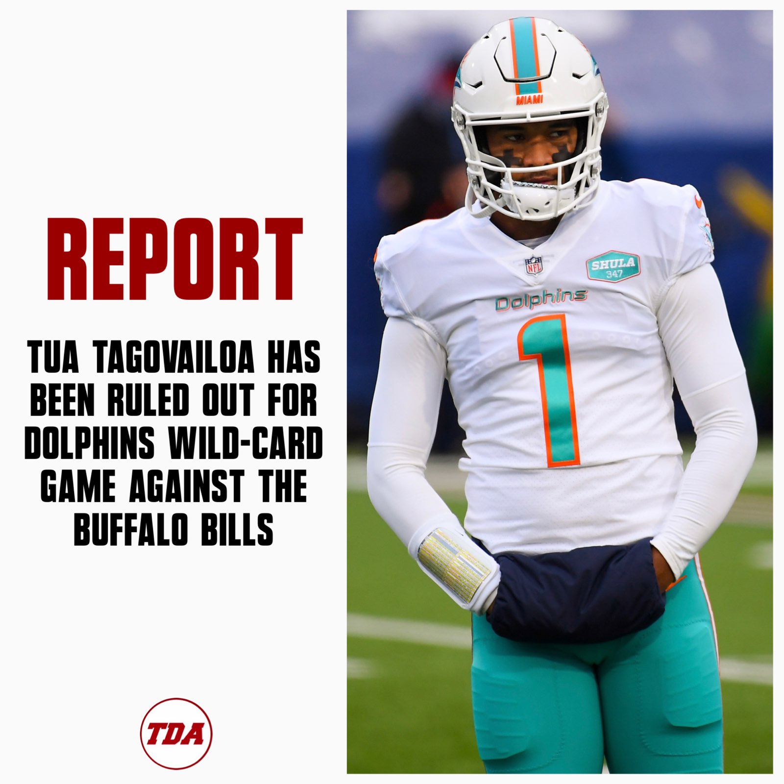 Tua Tagovailoa ruled out of Dolphins' playoff game vs. Bills