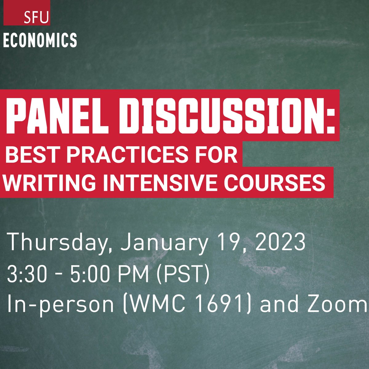 SFU Economics (@sfuecon) on Twitter photo Join SFU Econ curriculum coordinator Sepideh Fotovatian to discuss course design, approaches to assessment, and academic integrity in writing courses. Panelists include Dr. Ismaeil Fazel, <a href="/joelhenghartse/">Joel Heng Hartse</a>, Dr. Fiona Henderson and <a href="/drmareekeating/">Maree Keating</a>. ow.ly/nYVk50Moa44 Join SFU Econ curriculum coordinator Sepideh Fotovatian to discuss course design, approaches to assessment, and academic integrity in writing courses. Panelists include Dr. Ismaeil Fazel, <a href="/joelhenghartse/">Joel Heng Hartse</a>, Dr. Fiona Henderson and <a href="/drmareekeating/">Maree Keating</a>. ow.ly/nYVk50Moa44
