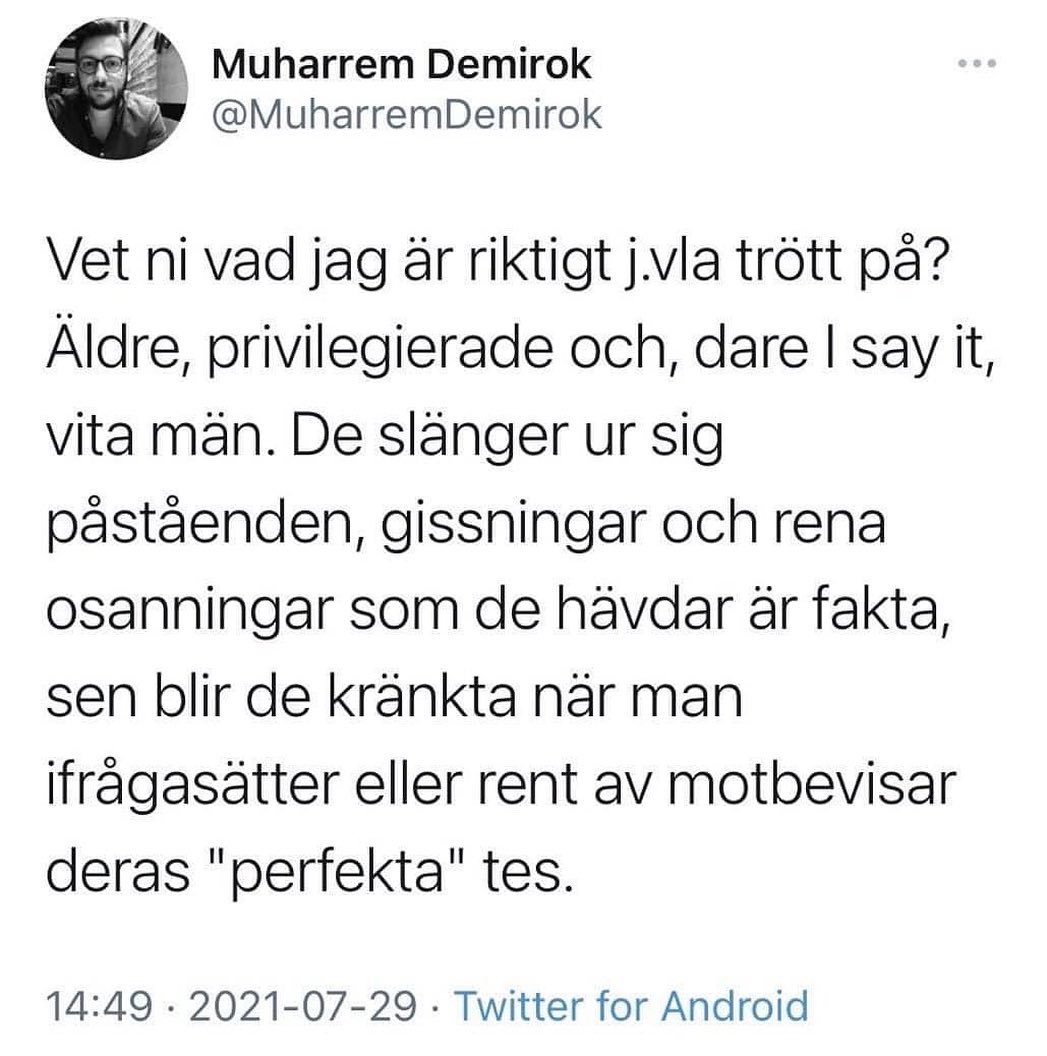 sdkarlsson's tweet photo. Är Centerpartiets (sannolikt) nya ledare rasist? Jag tycker det. https://t.co/269MVcGOPq