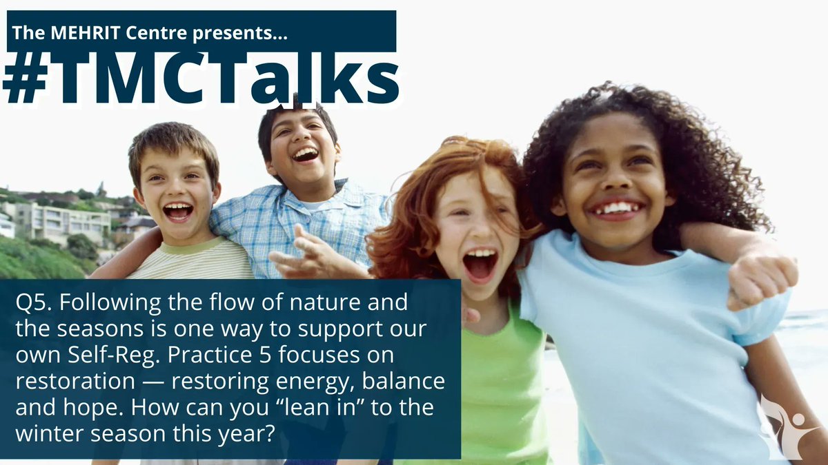 susanhopkins5's tweet image. Q5. Following the flow of nature and the seasons is one way to support our own #SelfReg. Practice 5 focuses on #restoration — restoring energy, #balance and #hope.  How can you “lean in” to the #winter season this year? #TMCTalks
