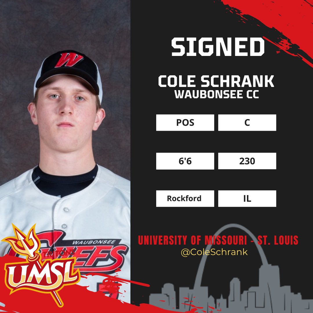 UMSLBSB's tweet photo. SIGNED🔱

Cole Schrank will join the Tritons after this season at Waubonsee CC! https://t.co/Gd0XwHAkuP