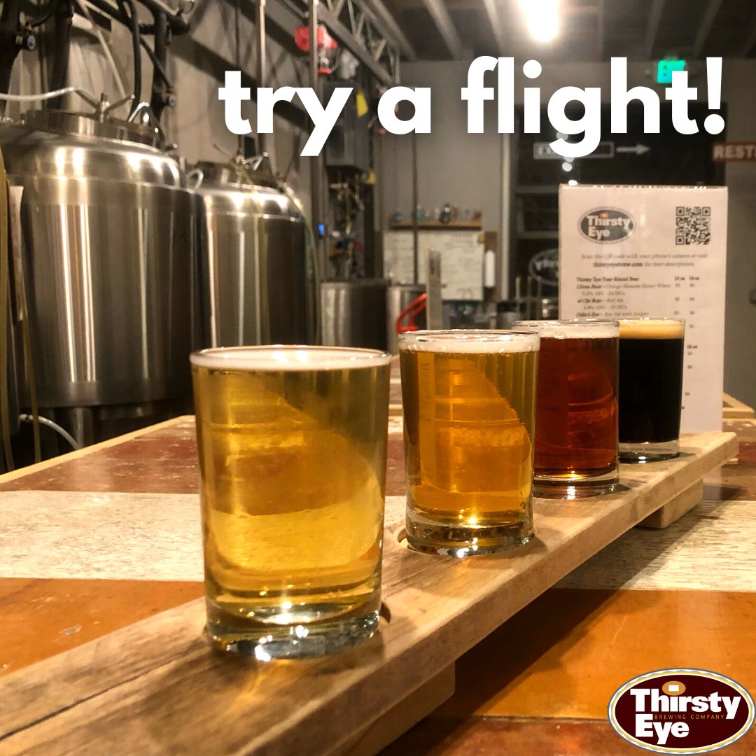 Can't choose which one of our craft beers you want to try? Why not order a flight so you can try your top picks and choose which one is your favorite!🍻