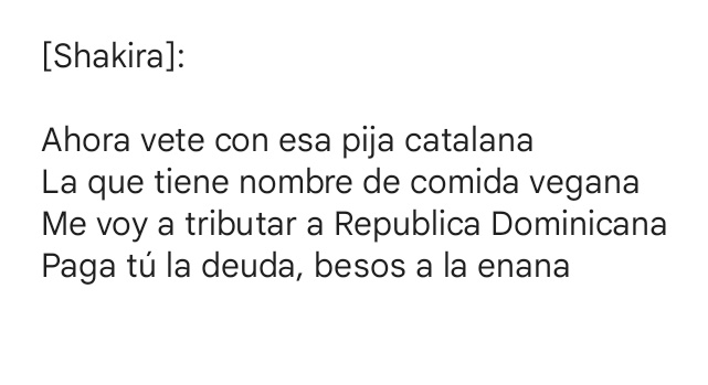 xluciddreaming's tweet photo. Omg la letra descartada de la cancion de Shakira está en Genius https://t.co/9YMZyqtMwG