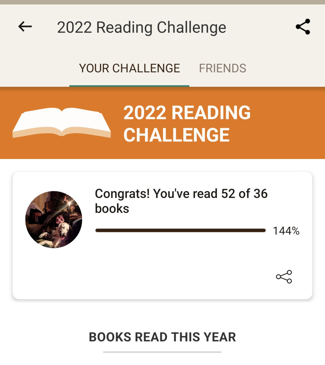 sunnyd_j's tweet image. 2021: I set a goal to read 50 books & it was frankly a little stressful and took the fun out of reading even as I completed the challenge.
2022: I decide not to set ambitious goals & just go back to enjoying the hobby and I read 52 books effortlessly! 🤓