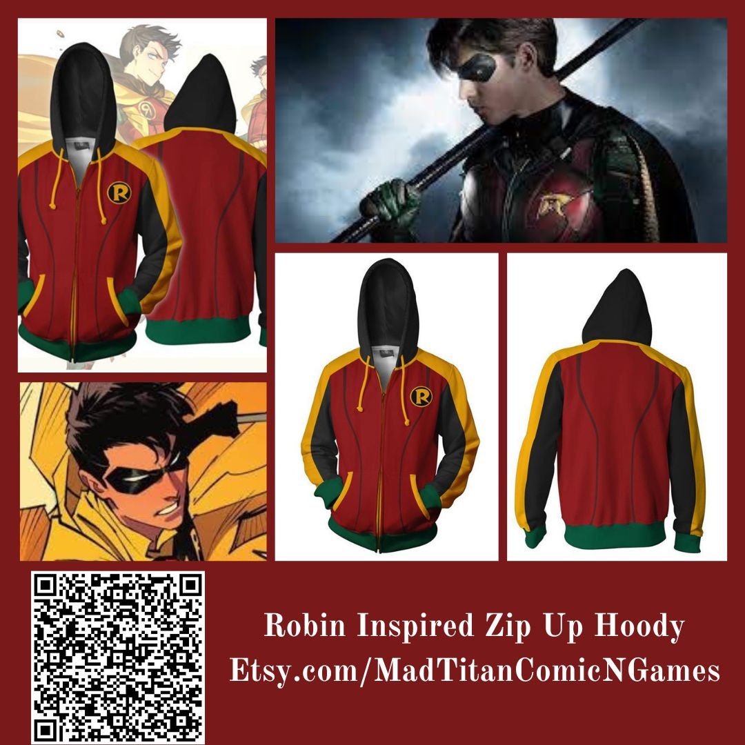 TabernaCGC's tweet image. Thanks for the kind words! ★★★★★ "Son absolutely loves the robin sweatshirt I ordered for the holidays. Will definitely do business again" Tara F. etsy.me/3X4D0kO #etsy #fullzip #batman #robin #nightwing #batgirl #superman #hoody #swaetshirt #zip