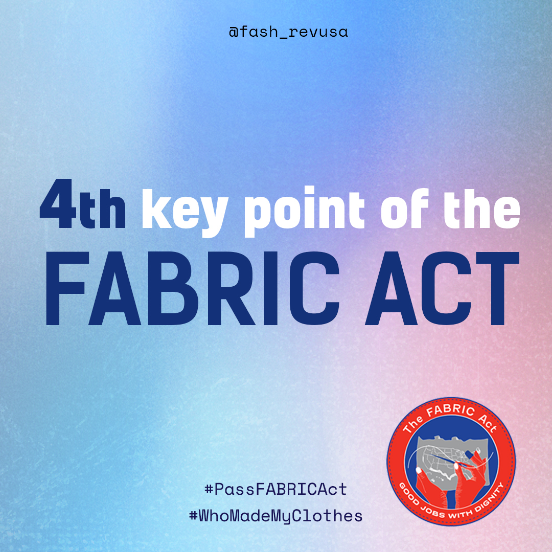 Fash_RevUSA's tweet photo. The #FABRICAct will revitalize domestic garment manufacturing and strengthen the resurgence of Made In USA apparel. 🇺🇸
🔗Click the link to sign and support the petition to #PassFABRICAct - https://t.co/NY3ZP4HFMj
#WhoMadeMyClothes #FashionRevolutionUSA #FashionRevolution https://t.co/rR0vfsa1ho