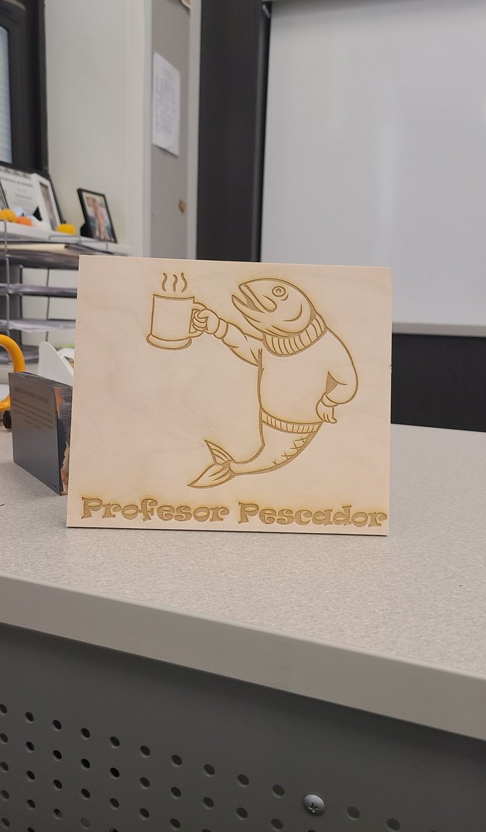 Perk of teaching: students will show their appreciation in ways you couldn't imagine in a million years. Super thankful to my student who made this for me in the engineering lab. Day definitely made! 😄💙
#MortonPride #OrgulloMorton #IAmThePescador