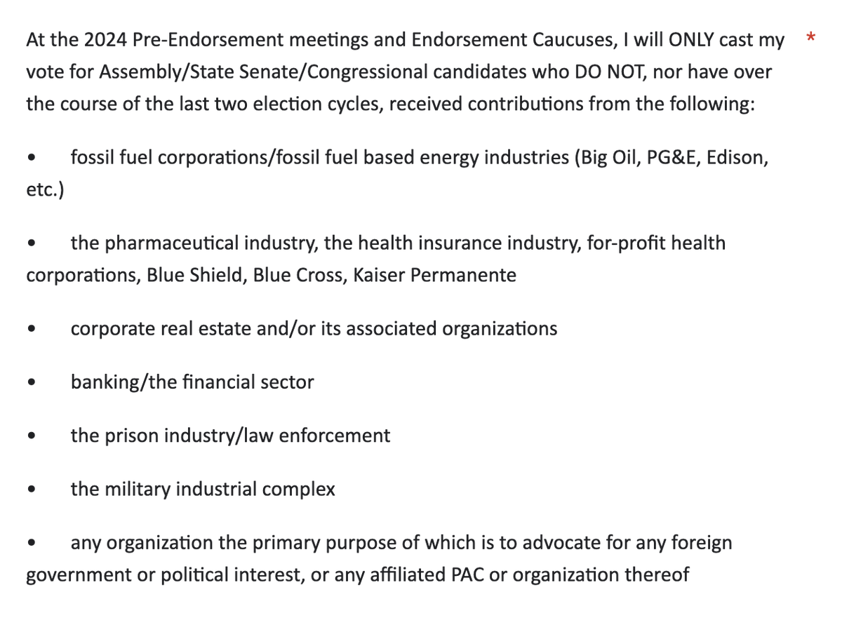 priforce's tweet photo. Progressives Delegates Network have made it clear what is a #CorporateDemocrat and has guided me on how to remain #corporatefree in #Emeryville. This list includes #YIMBY. #ADEMS #AD18 https://t.co/Q2AWqdHmPW