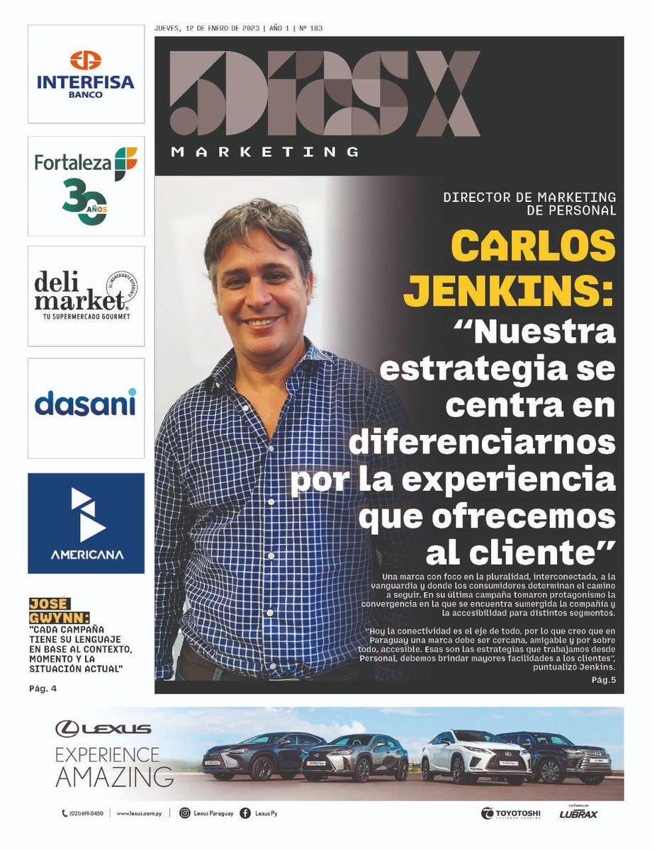 esampras's tweet photo. Portadas principales de @5diasPY #5dSummer #5díasX y @elindepy 12.01.2023 https://t.co/ivCMomX6T2