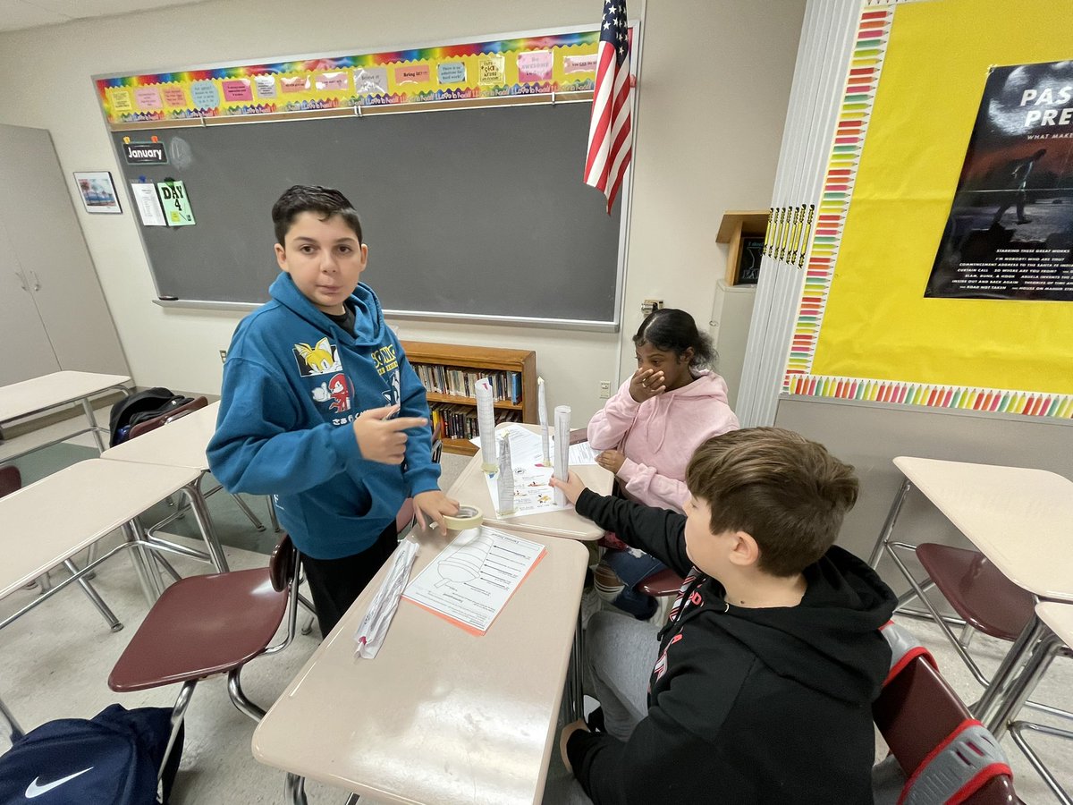 MrsMinotti's tweet photo. A306 had a blast synergizing and building paper towers! #NETeamDream @TheLeaderinMe @NEMScommunity @BASDnortheast @BethlehemAreaSD https://t.co/EzV5RL8UiY