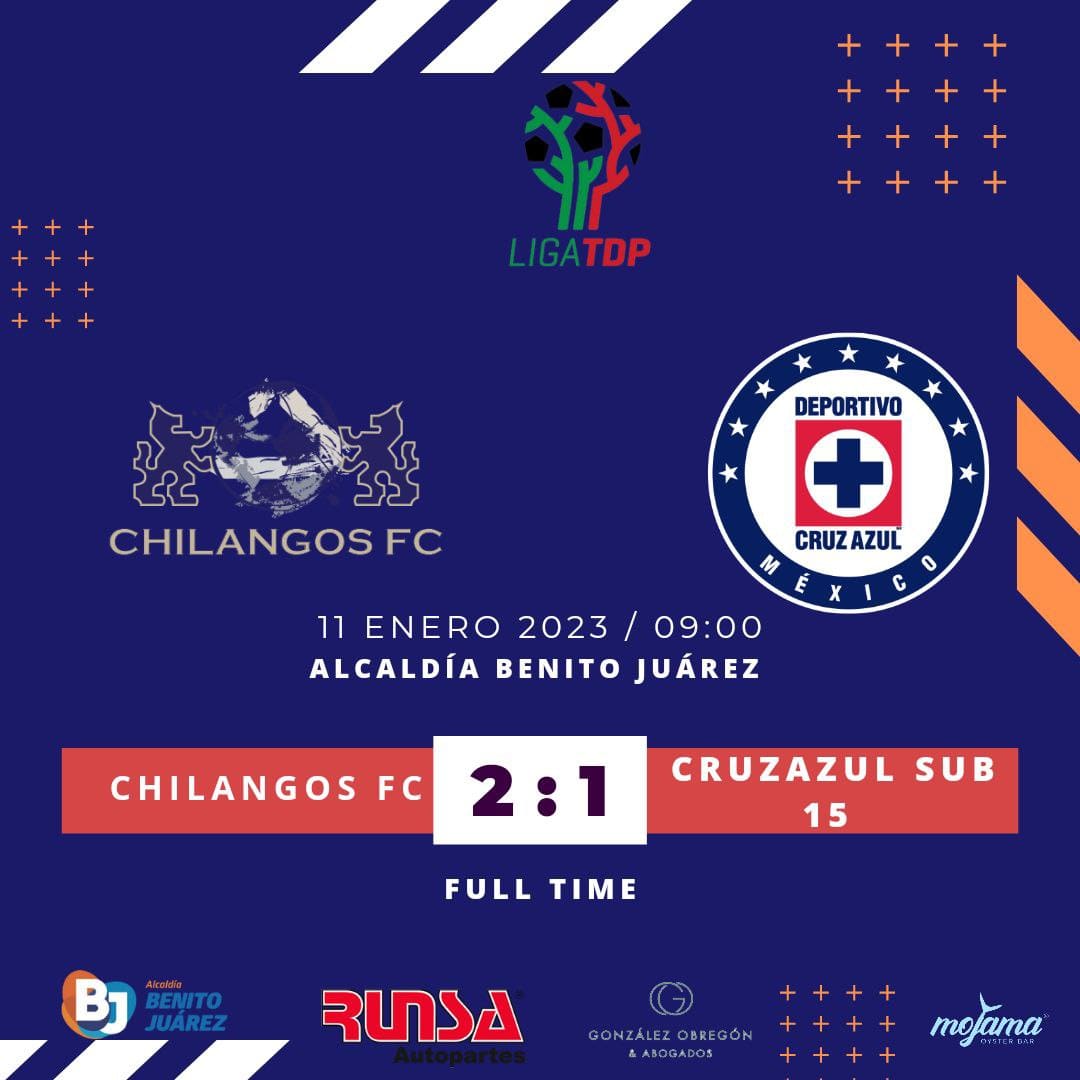 FcChilangos's tweet photo. Iniciamos el año con el pie derecho.
Gracias a @cruzazul.fb por seguir creciendo con nosotros
#ALoChilango #TodosSomosChilangos https://t.co/SPWiqcb9Fz