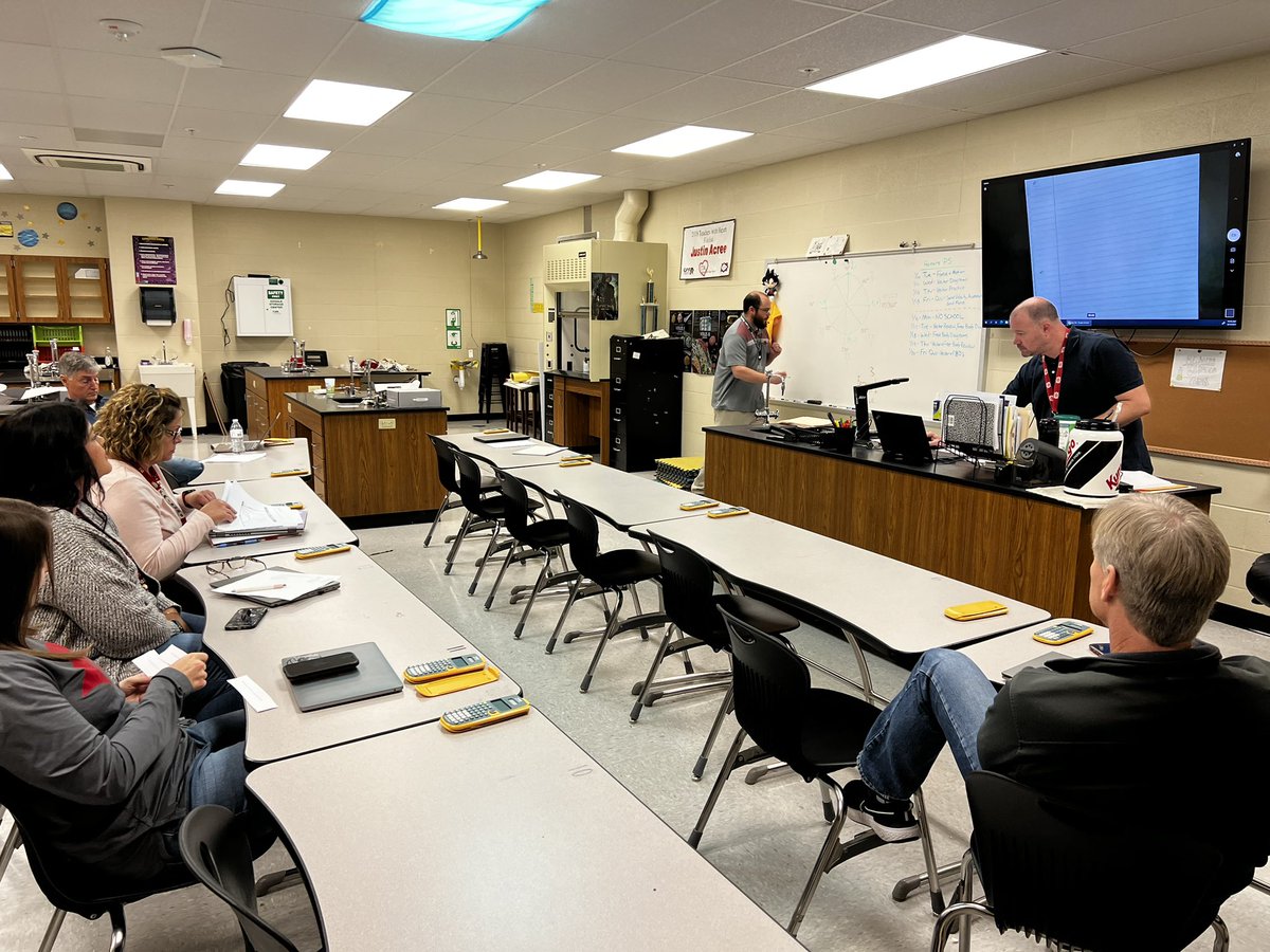 CabotFA's tweet photo. CFA Science PLC Team working through the Inter-rater Reliability process in the Essential Unit Plan. Great discussions and collaboration! #arplc #graduationstartshere https://t.co/To6ZH7kpBp