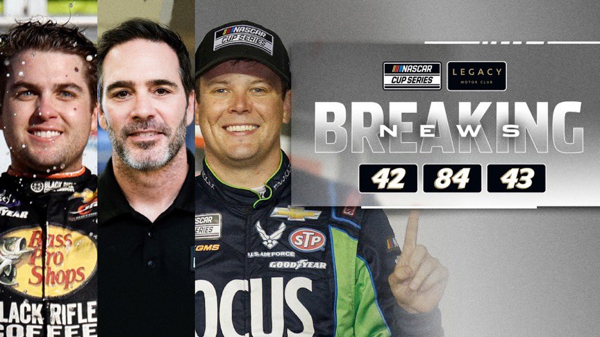 NEWS: Petty GMS announces name change to LEGACY Motor Club.

<a href="/JimmieJohnson/">Jimmie Johnson</a> to drive the No. 84 car in select races in 2023.