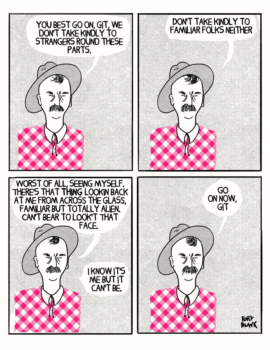 Bad Week - Day 7 - go on now git
For the first two weeks of every year, every comic I'm posting has been drawn in less than 20 minutes, off the top of my head with no revisions or editing, just trying to put the idea down as quickly as possible