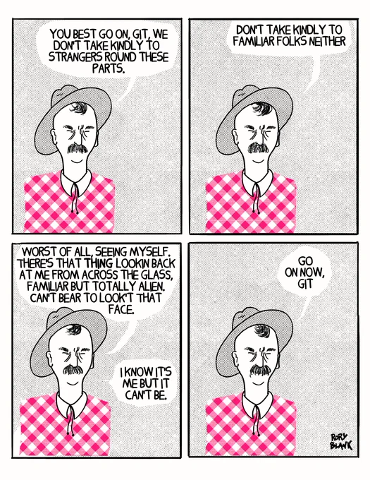 Bad Week - Day 7 - go on now git

For the first two weeks of every year, every comic I'm posting has been drawn in less than 20 minutes, off the top of my head with no revisions or editing, just trying to put the idea down as quickly as possible 