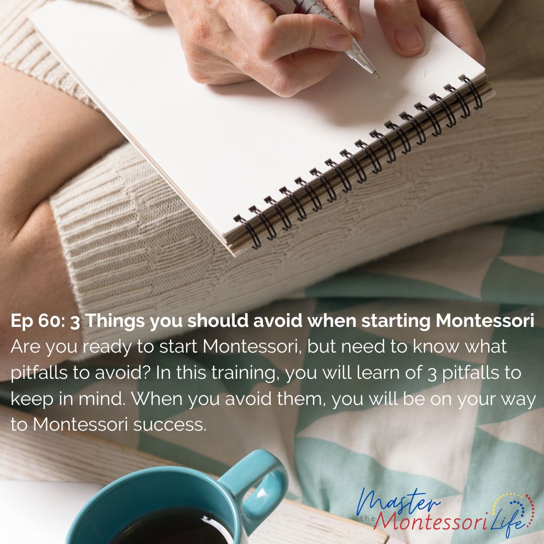 Ep 60: 3 Things you should avoid when starting Montessori - Th 1/12 9am EDT - Join our FB group The Montessori Way Prep Room. That's where the LIVE training will be! facebook.com/events/7215361… Are you ready to start Montessori, but need to know what pitfalls to avoid? In this tr....