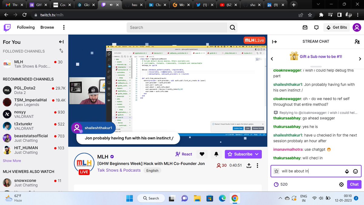 shylessdev's tweet image. Had an incredibly Great session filled full of Fun while learning. One of my comment &quot;Prolly, Jon is having fun with his own instinct&quot; got addressed by JON when while struck in an error.I could make him laugh that time. Error got Fixed later at Day3 of #GlobalHackWeek @MLHacks.