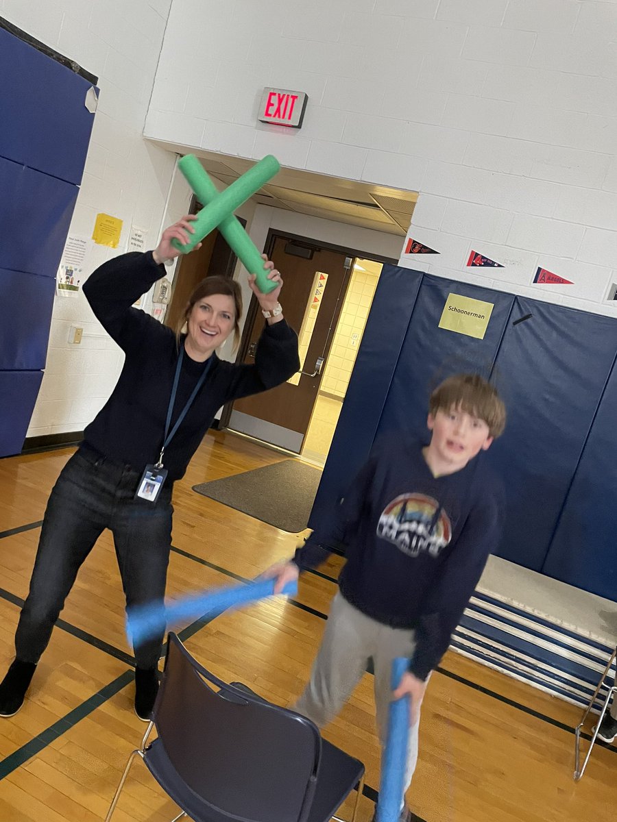 Physical Education + Music = Cardio Drumming! Even Mrs. Yonkers joined into the action today!