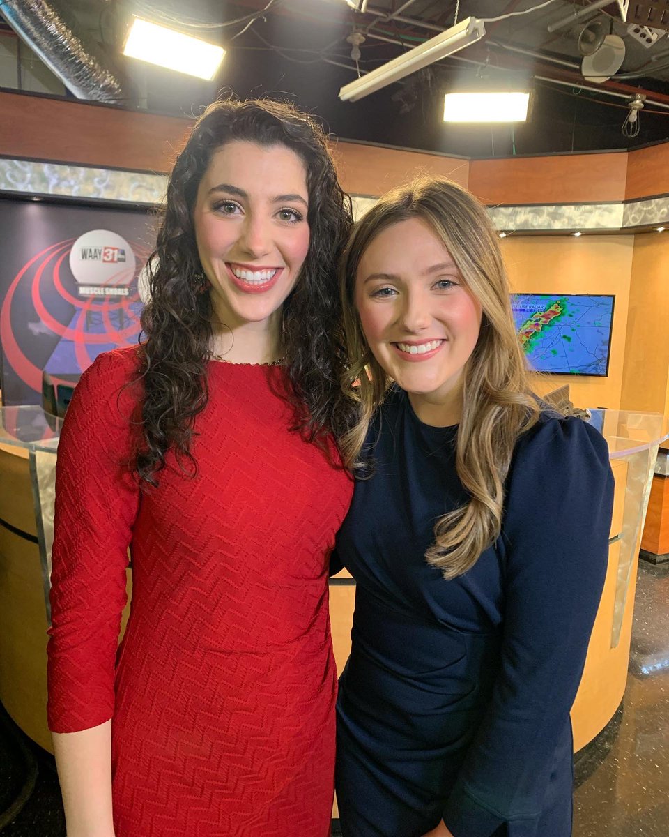 AnelloWx's tweet photo. What y’all see on tv VS reality 😂 So SO happy to have @BryleeFaithWX a part of the team!! #WAAY #StormTrackers #PhotoDay https://t.co/bvFxxn7m6F