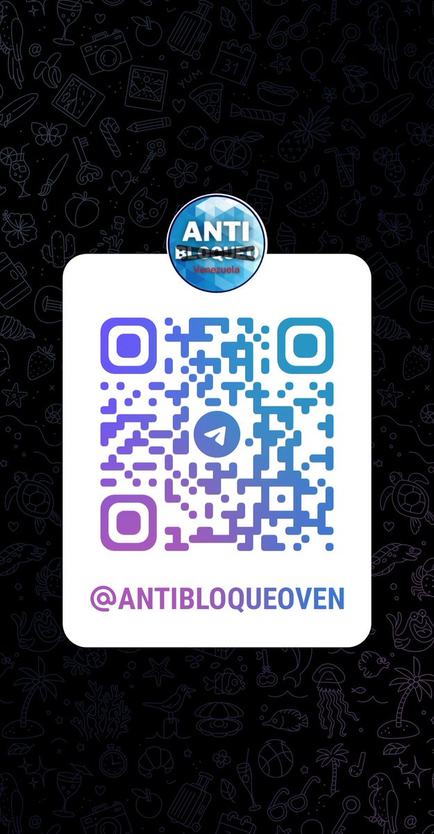 Escanea el código QR y suscríbete a nuestro canal de Telegram, donde recibirás información acerca de las Políticas Antibloqueo del gobierno de la República Bolivariana de Venezuela, y de las luchas y resistencia del pueblo venezolano para vencer las ilegales sanciones de EE.UU.👇