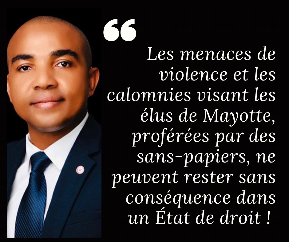 Said_Souffou's tweet image. Je tiens à exprimer ma profonde #indignation à la suite des #propos #intolérables tenus dans le reportage de Mayotte 1ere, du 10 janvier dernier, mettant en scène une #manifestation d’une trentaine d’élèves #sans-papiers, devant le #Tribunal de #Mamoudzou.