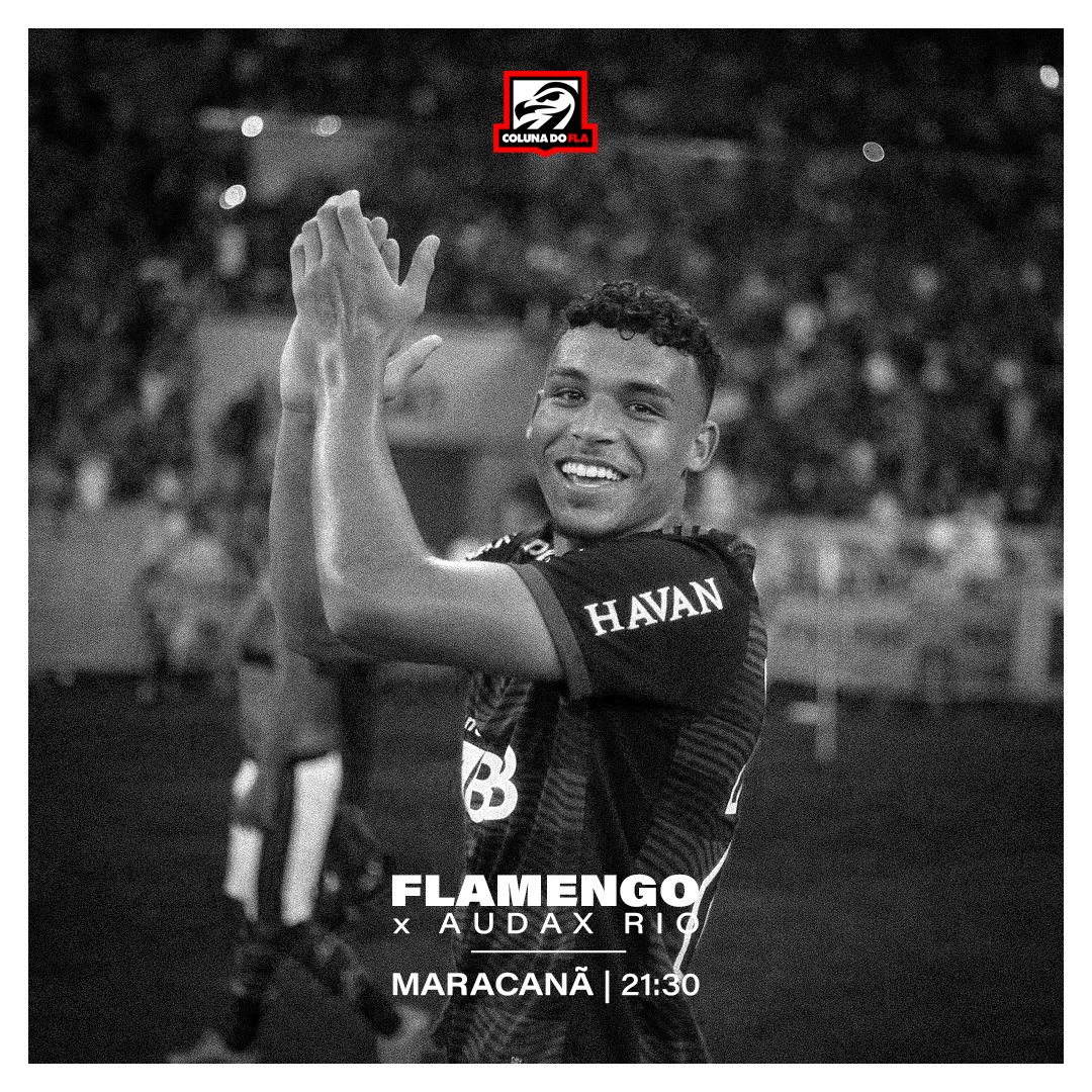 ColunadoFla's tweet photo. HOJE TEM FLAMENGO! 🔴⚫

🏆 Carioca
🆚 Audax Rio
⌚ 21:30
🏟️ Maracanã
📺 https://t.co/SXlGZrE8zs

#colunadofla https://t.co/WzZy6okInH