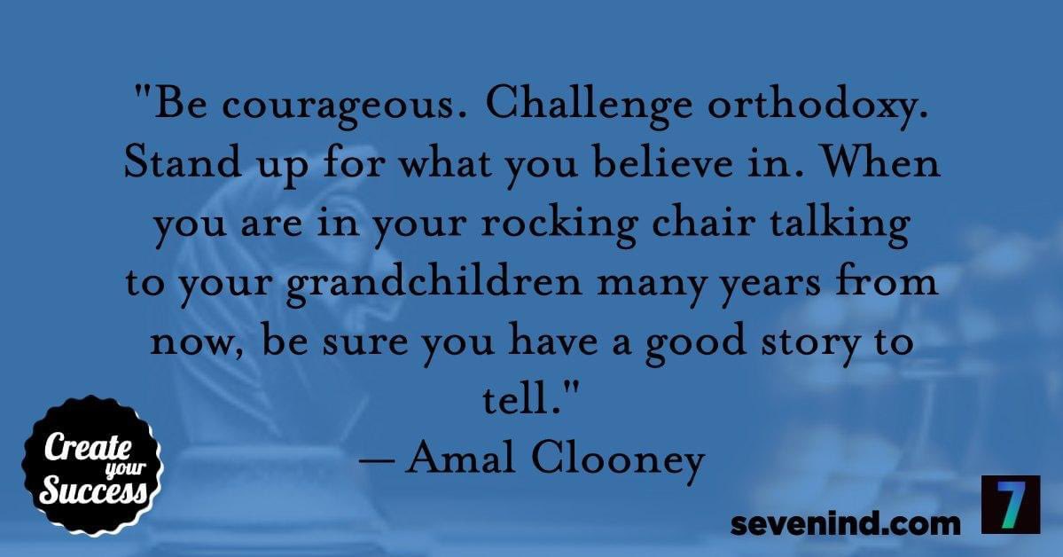 Challenge it all. 

sevenind.com

#CreateYourSuccess #localmarketing #authentic💯 #brandingtips #branding #strategicplanning #qotd #qotd2 #georgeclooney #amalclooney