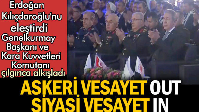 xmediapostextra's tweet photo. GÖZDAĞI MI🤔
Erdoğan .@kilicdarogluk'nu eleştirdi #generaller alkışladı
"İKTİDARI BUNLARA BIRAKMAYIZ" diyen AKP
"Komutanlar yanımızda" mesajı mı veriyor😳 https://t.co/1TvIY0sLBZ