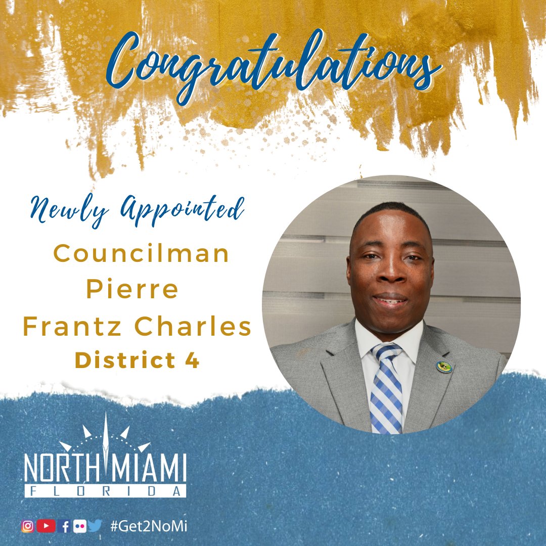 CMTherilus's tweet photo. Congratulations to Pierre Frantz Charles as the newly elected councilperson for District 4. We wish you much success! https://t.co/2ckmruDasV