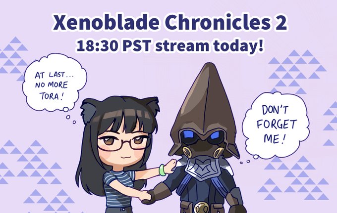Twitch stream happening today! 6:30PM PST!
I will be playing more Xenoblade Chronicles 2!
https://t.co/OC7mA3O6QJ 