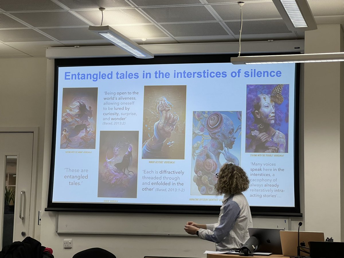 shivazar1's tweet photo. Day2 #ECQI2023 micro-moments in postQR with  @JayneOsgood and @Taylor_C_A, Karen Murris et al, fantastic keynote of Michalinos Zembylas and great workshop on Dis/inheriting the Anthropocene @HannahEHogarth, @nikkifairchild2, @JoAlbinClark et al 🤩🤩🤩 https://t.co/HXz92hNPBK