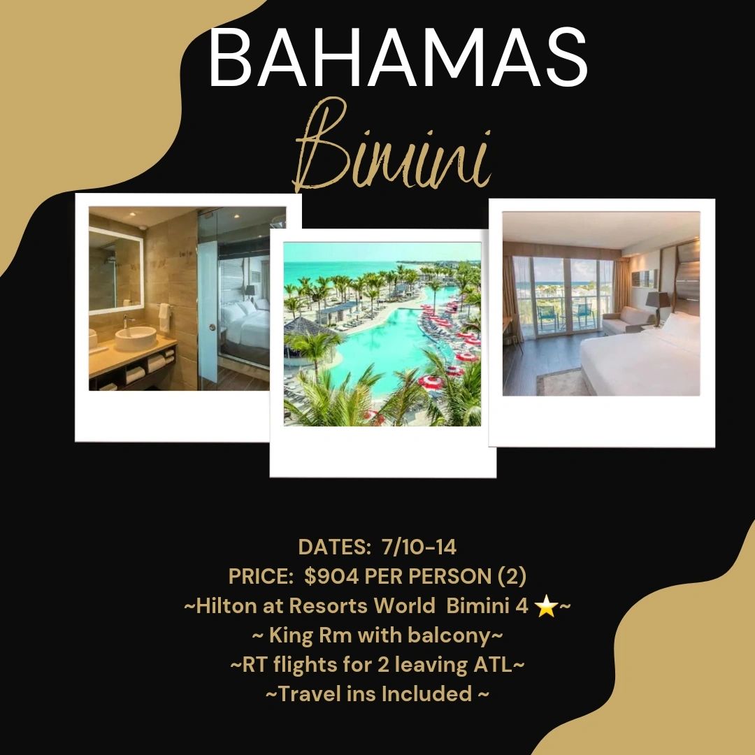 Bvc4Thewin's tweet photo. #bedfordvirtualconcierge #bvc4thewin #bougiebawsetravelnista #luxurylifestyle #blackluxurytravel  #blacktok #SmallBusiness #girlbawse #bookedandbusy  #CoupleGoals #baegoals #baecation #packyabags #andleave #bimini https://t.co/OxGV6pAOal