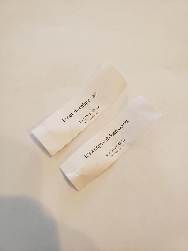 The two fortune cookies I got the other day 🚀🐕 via /r/dogecoin by Building_Burning
#ElonMusk #dogecoin #dogearmy #Doge4Tesla #AcceptDoge #Doge #DogecoinToTheMoon #Dogefam