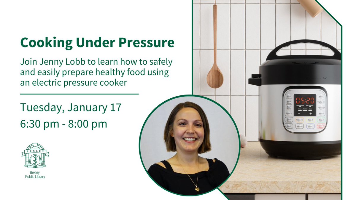 Support your plans to eat better this year by learning how to get the most from your electric pressure cooker (eg. Instant Pot). Jenny Lobb, RDN will cover the tips and tricks for using and maintaining these handy kitchen gadgets. Our class also includes a tasting! https://t.co/TZa3gTmMv4