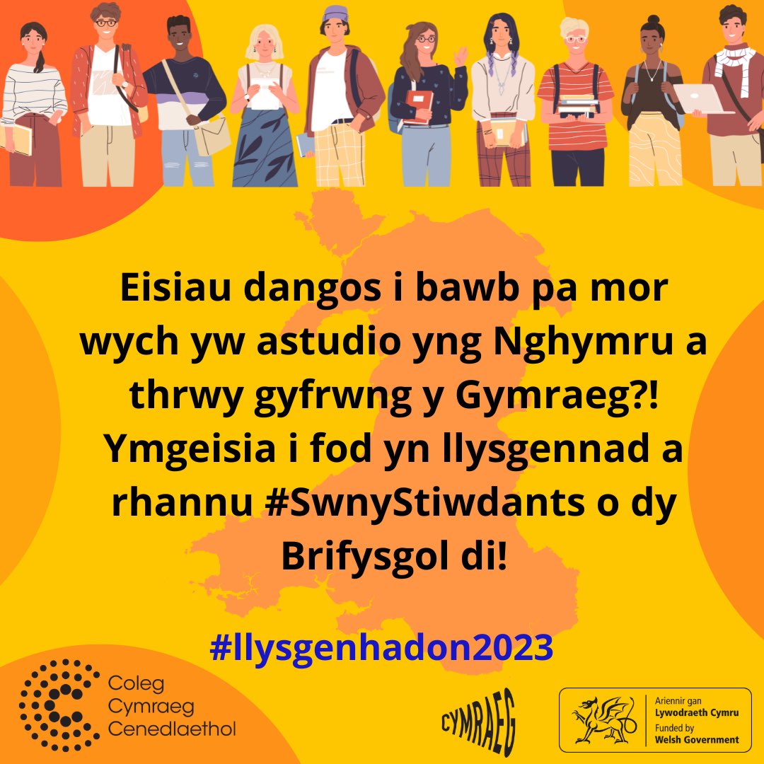 colegcymraeg's tweet photo. Modd ymgeisio tan Ionawr 20!! 10 munud o’ch amser ar y mwya’! Peidiwch difaru!
https://t.co/6KgpnGMdBC
😃CYFLOG 
😃Profiadau gwych
😃Swydd HYBLYG
😃Marchnata
😃Hyrwyddo gwaith y Coleg 
     Cymraeg https://t.co/4XM8g114hG