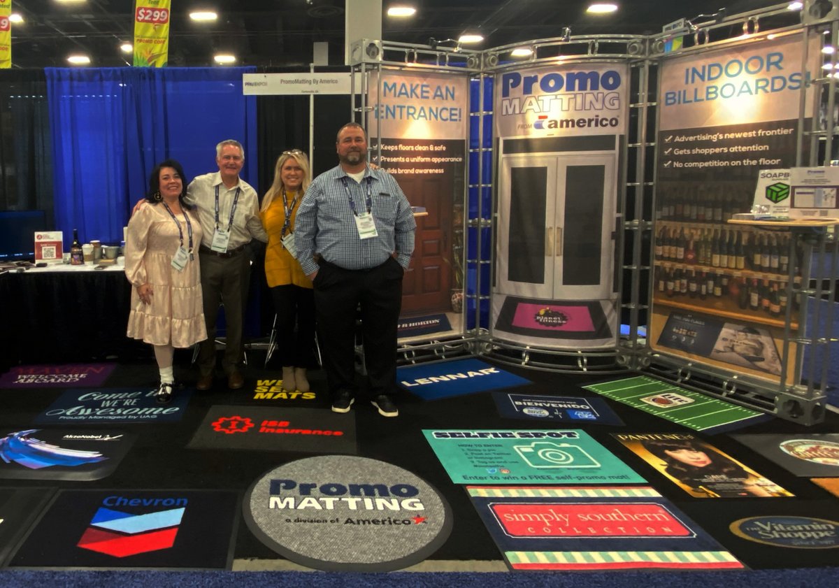 PromoMatting's tweet image. Our team is here at the #PPAIExpo 👏 Stop by and meet us at booth #3759. We're excited to talk to you about our products and offerings for 2023!