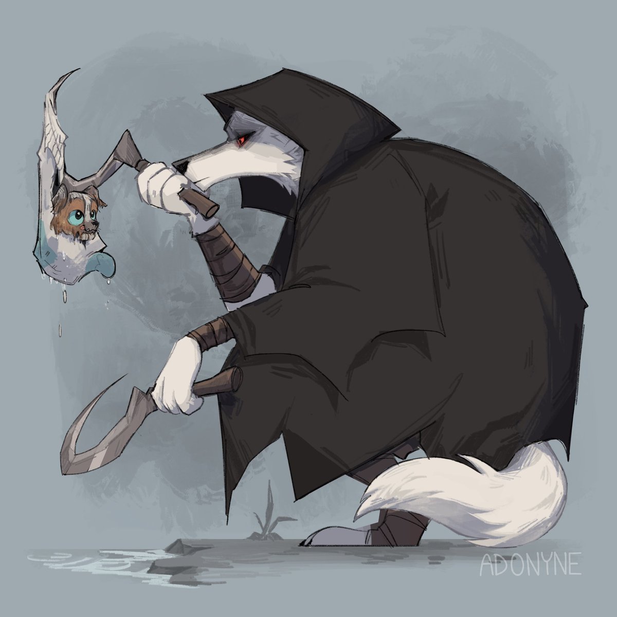 Adonyne's tweet photo. Inspired by an amazing comic by @puptum, I fell in LOVE with this au and it will not leave my brain. My two characters in the movie? Yes please ❤️🙌 
#pussinboots #pussinbootsthelastwish https://t.co/ai0Fg4oFHh