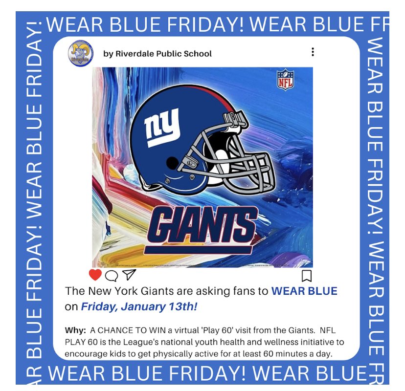 Esposito_LDTC's tweet photo. Wear BLUE on Friday! https://t.co/96zZGPMdul
