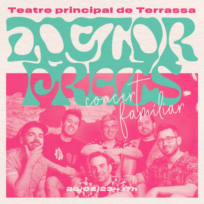 CanalTerrassa's tweet photo. 🗓️🎤| Boxets, Xarim Aresté, Doctor Prats, Selva Nua i Maria Jaume, programats al nou cicle de música moderna

▶️En repassem el calendari a https://t.co/0bgPqXXTNC #Terrassa #TMM #TMM2023 #culturatrs https://t.co/fE43W7iFlu
