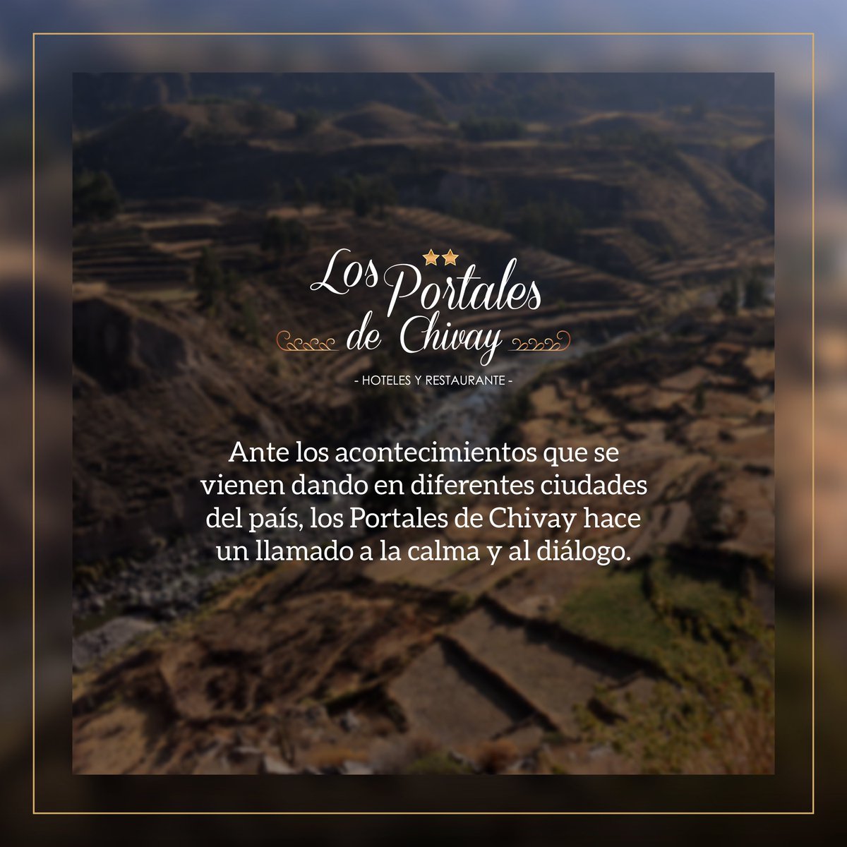 LP_chivay's tweet photo. Creemos que la protesta es un derecho de la ciudadanía; sin embargo, existen personas con comportamientos que van contra los derechos naturales. No apoyamos ningún acto que atente con la seguridad de los ciudadanos. Esperamos que pronto se pueda entablar el diálogo🤍🇵🇪 https://t.co/44FfWDZuFw